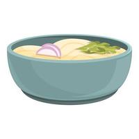 vetor de desenhos animados do ícone de comida do japão. sopa japonesa