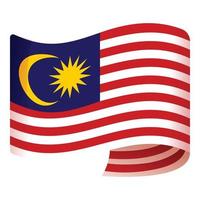 vetor de desenhos animados do ícone da liberdade da República. bandeira da malásia