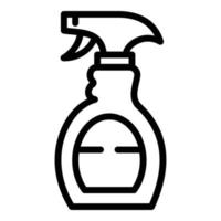 ícone de spray limpo em casa, estilo de estrutura de tópicos vetor