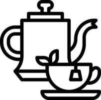 chá café quente café restaurante - ícone de estrutura de tópicos vetor