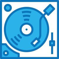 dj mixer música instrumento musical - ícone azul vetor