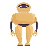 vetor de desenhos animados de ícone de robô humanóide. personagem fofo