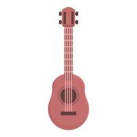 vetor de desenhos animados de ícone de ukulele de música. guitarra mexicana
