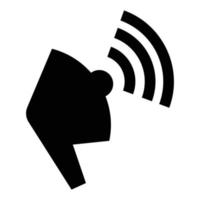 ícone do megafone, estilo simples vetor