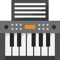 música musical de teclado eletone - ícone plano vetor