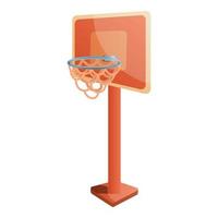 ícone da torre do garoto de basquete, estilo cartoon vetor