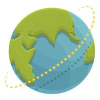 vetor de desenhos animados do ícone da terra. mapa mundial