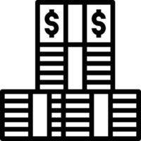 orçamento dinheiro rico lucro dinheiro - ícone de estrutura de tópicos vetor