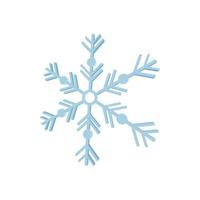 ícone de floco de neve, estilo cartoon vetor