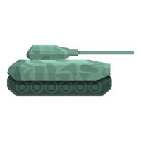 vetor de desenhos animados do ícone do veículo tanque. guerra do exército