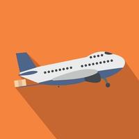 avião de passageiros plano vetor