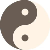 yin yang tao zen china religioso - ícone plano vetor