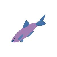 ícone de peixe salmão, estilo 3d isométrico vetor