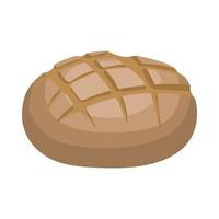 ícone de pão de centeio, estilo cartoon vetor