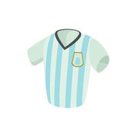 ícone da camisa de futebol argentina, estilo cartoon vetor