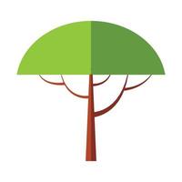 novo símbolo plano de árvore vetor