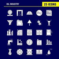 pacote de ícones de glifo sólido da indústria de petróleo para designers e desenvolvedores ícones de vetor de produção de levantador de indústria de fábrica de doca de ponderação de escala de peso