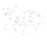 ícone de bolhas, estilo realista vetor