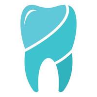 ícone do logotipo do dente sábio, estilo simples. vetor