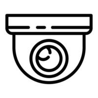 ícone de câmera de segurança interna, estilo de estrutura de tópicos vetor