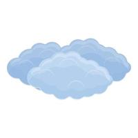 ícone de nuvens fofas, estilo cartoon vetor
