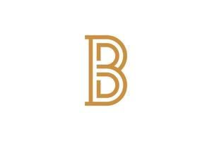 logotipo monoline b exclusivo vetor