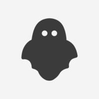 fantasma, fantasma, vetor de ícone de monstro isolado