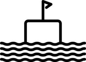 ícone de linha para float, vetor