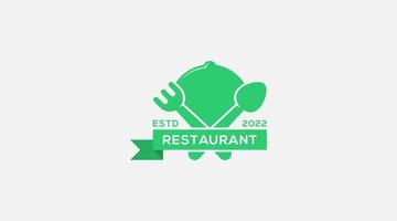 ilustração vetorial de design de logotipo de restaurante vetor