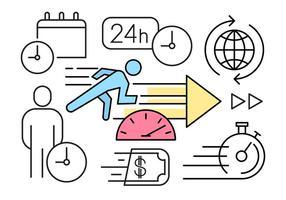 Linear Competitiva Negócios Elements Vector