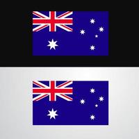 design de bandeira de bandeira da austrália vetor