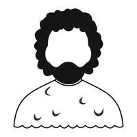avatar homem barbearia ícone vetor