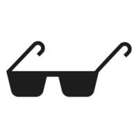 ícone de óculos de policarbonato, estilo simples vetor