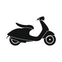 ícone de scooter clássico, estilo simples vetor