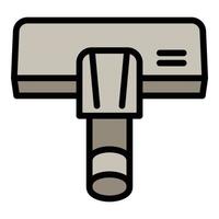 ícone da ferramenta aspirador de pó, estilo de estrutura de tópicos vetor