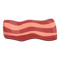 ícone de fatia de bacon, estilo cartoon vetor
