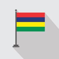 bandeira do país com vetor de design criativo