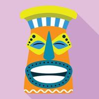 ícone do ídolo maya, estilo simples vetor