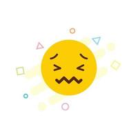 vetor de design de ícone emoji triste