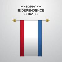 dia da independência da criméia pendurado fundo da bandeira vetor