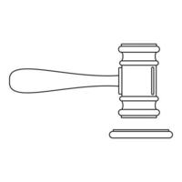 ícone do tribunal, estilo de estrutura de tópicos vetor