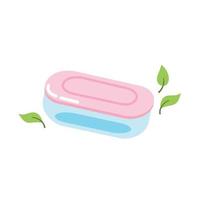 molde de silicone reutilizável com tampa. estilo de vida sustentável, desperdício zero, conceito ecológico. ilustração vetorial no estilo cartoon. reciclagem, gestão de resíduos, ecologia, sustentabilidade. vetor