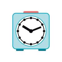 ícone de despertador azul claro, estilo simples vetor