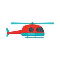ícone de helicóptero de ambulância, estilo simples vetor
