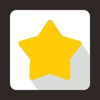 ícone de estrela amarela em estilo simples vetor
