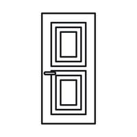 ícone de porta, estilo de estrutura de tópicos vetor