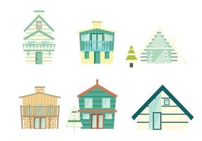 Pastel Chalet Vector