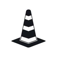 ícone de cone de tráfego, estilo simples vetor