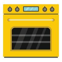ícone de forno a gás grande, estilo cartoon vetor