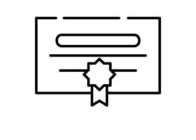ilustração isolada do vetor de modelo de design de logotipo de ícone de bacharel